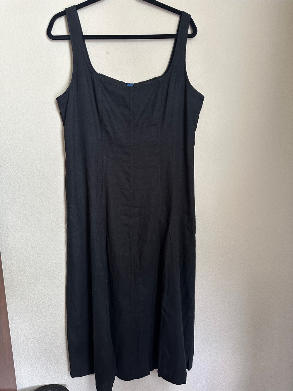 Old Navy Black Midi Tank Dress